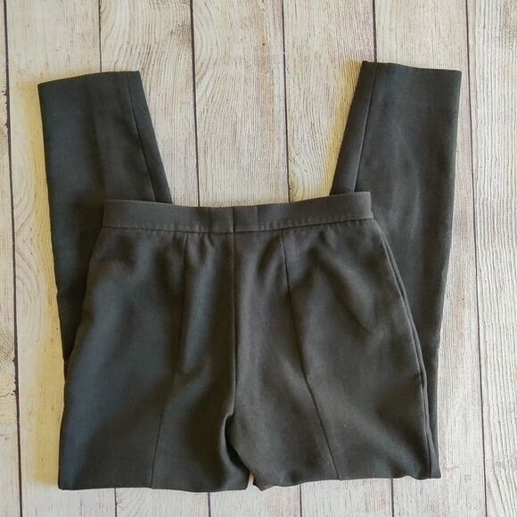 Halogen slim leg zip hem ankle pants charcoal gray sz 4P - Picture 4 of 14